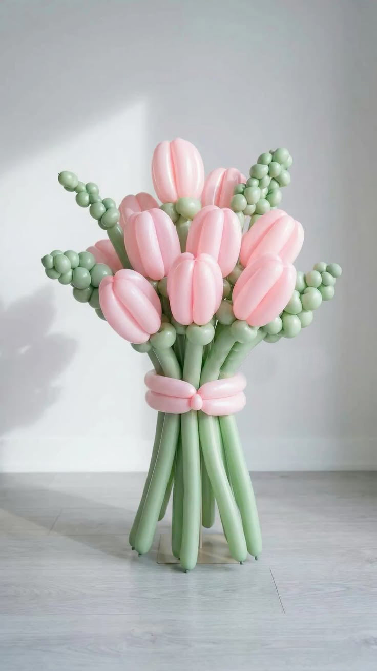 Tullip Balloon-Flower Bouquet DIY with free shipping