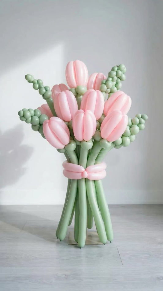 Balloon-Flower Bouquet + Delivery