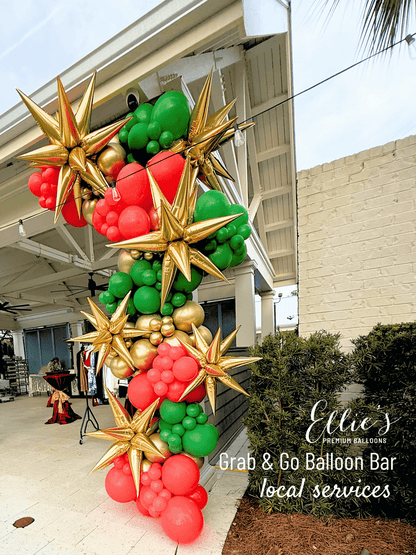 Gold Starburst Cluster Balloon | 12-Point Metallic Foil Star