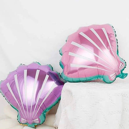 Pink & Purple Seashell Foil Balloons – 2 Pack | Ellie’s Party Supply